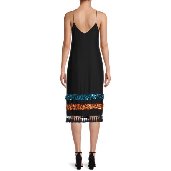 SACHIN + BABI • Bosphorus Silk Sleeveless Sequin Midi Slip Dress - Picture 15 of 16